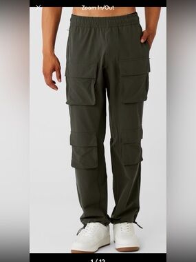 NWOT Alo Cargo Venture Pant - Stealth Green men’s size XL